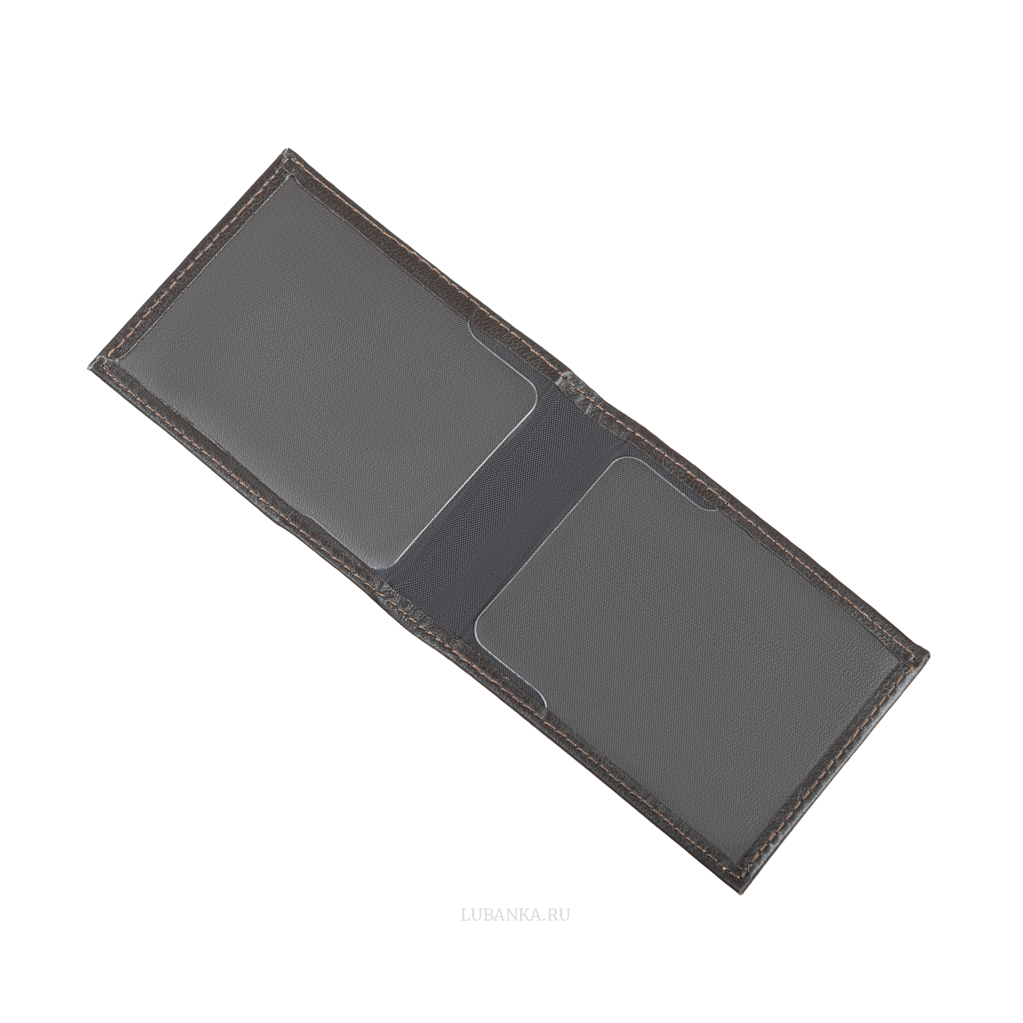 Обложка для удостоверения МЧС с жетоном узкая пухлая коричневая