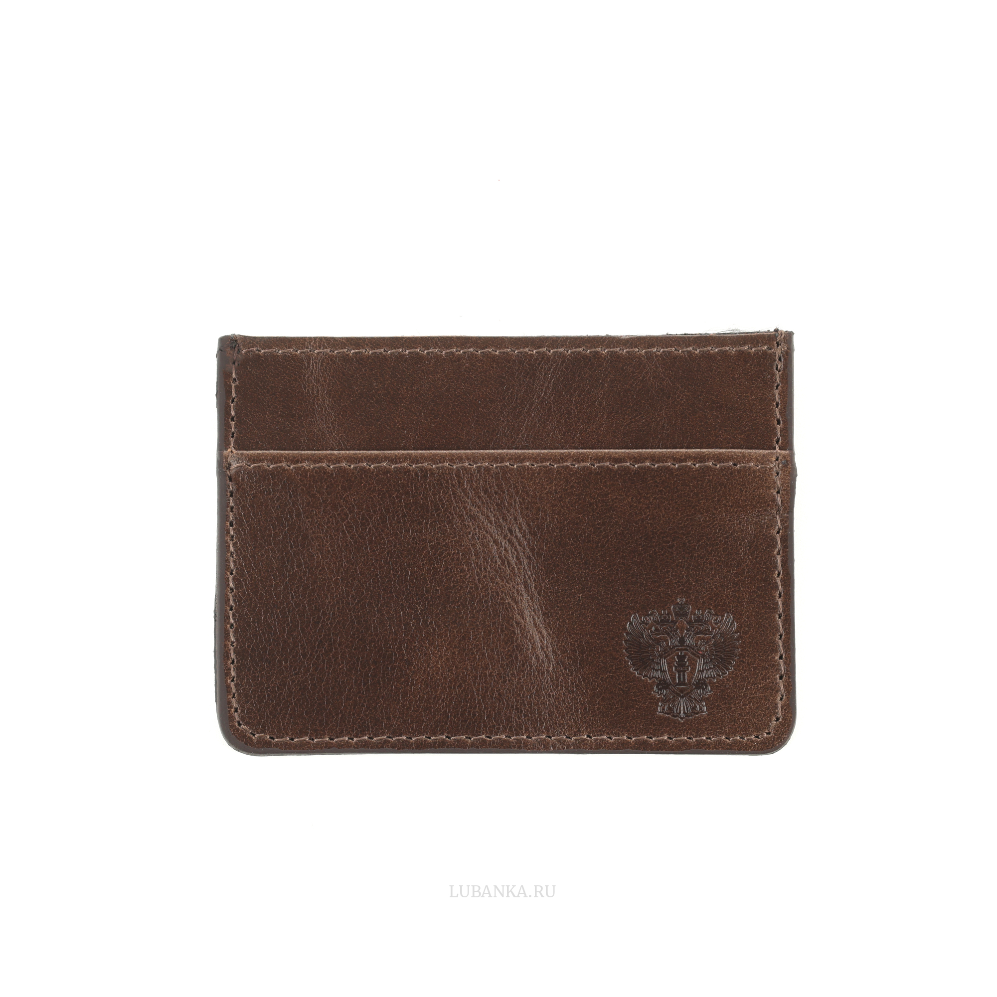 Картхолдер двухсторонний Прокуратура темно коричневый