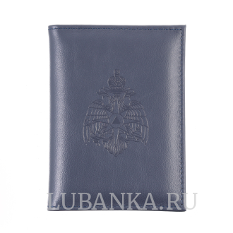 Обложка для автодокументов МЧС с картхолдером темно синяя