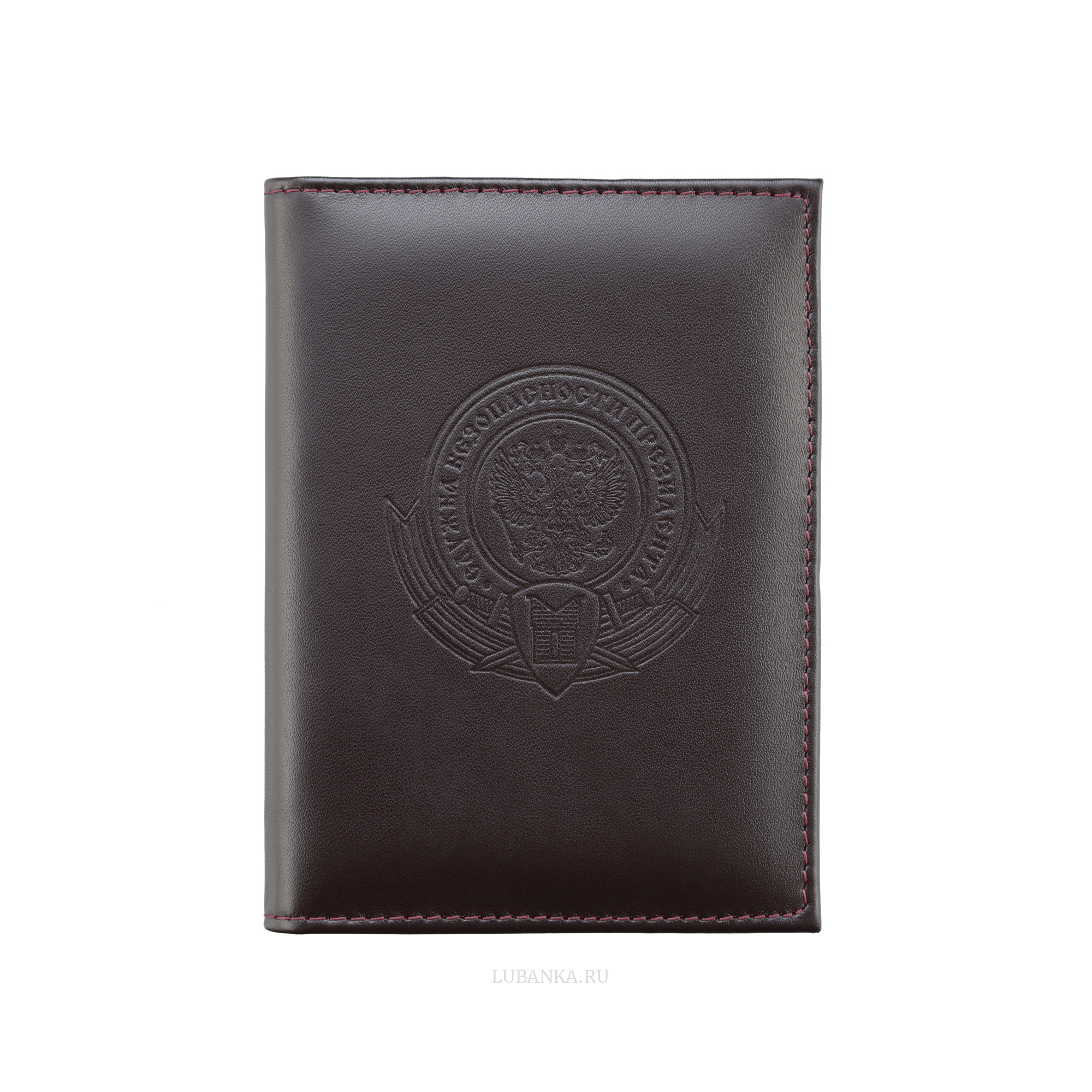 Обложка для автодокументов СБП с картхолдером бордовая