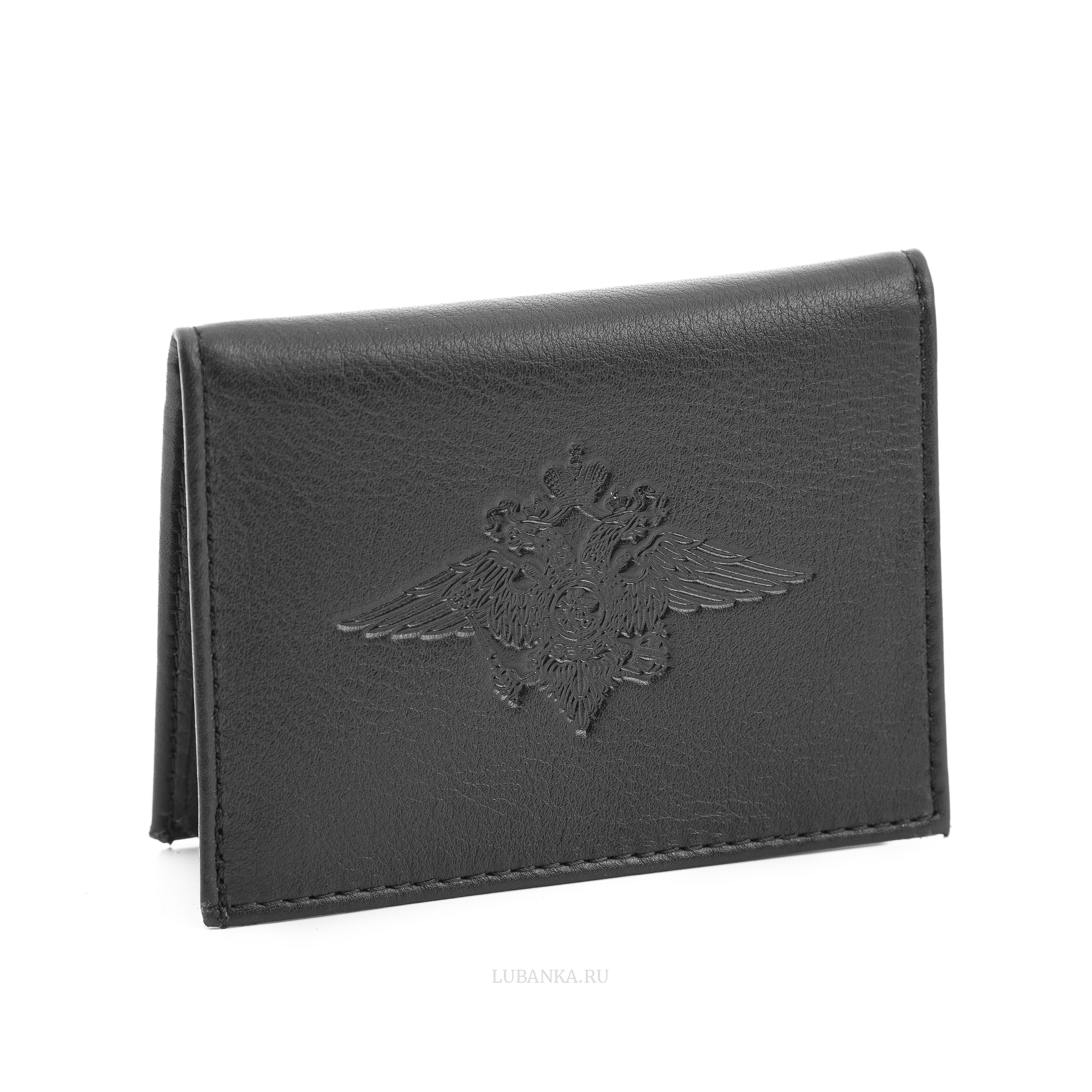 Обложка для удостоверения МВД черная