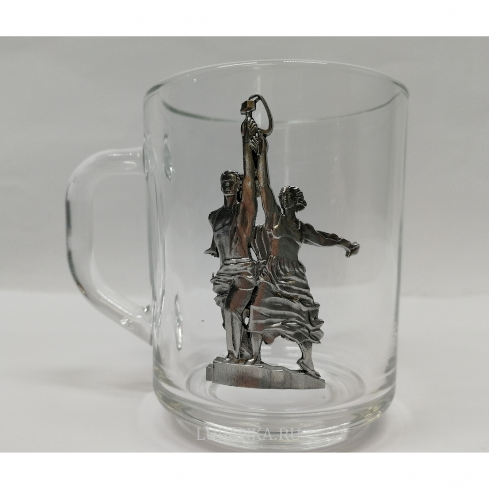 Кружка для чая «Рабочий и Колхозница»