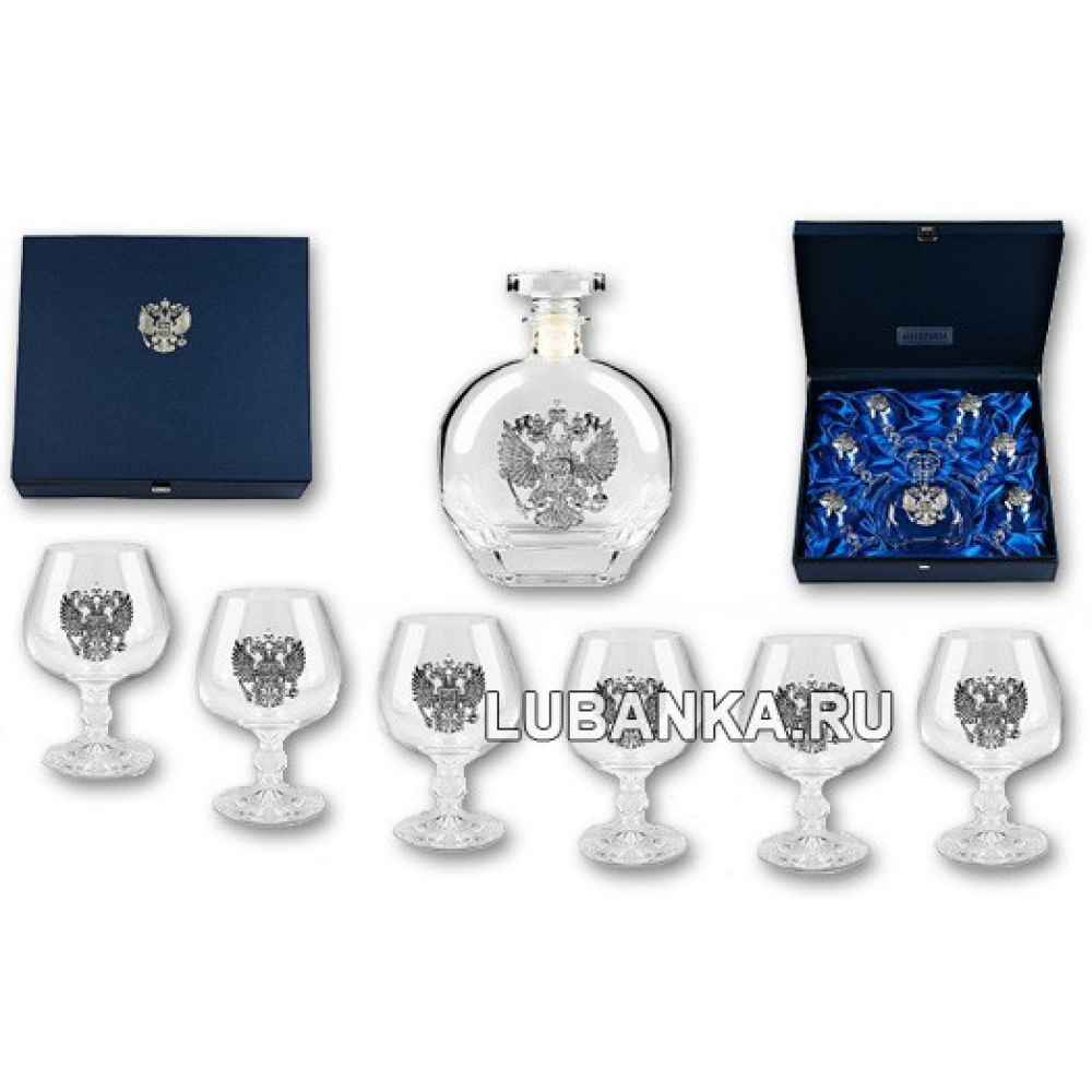 Набор для коньяка «Высшее Общество» хрустальный