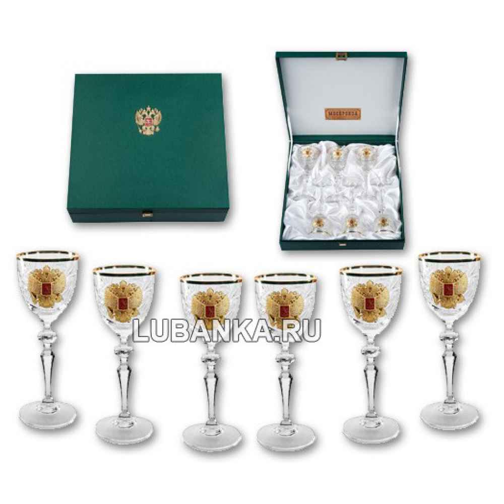 Хрустальные рюмки «Золото Державы»