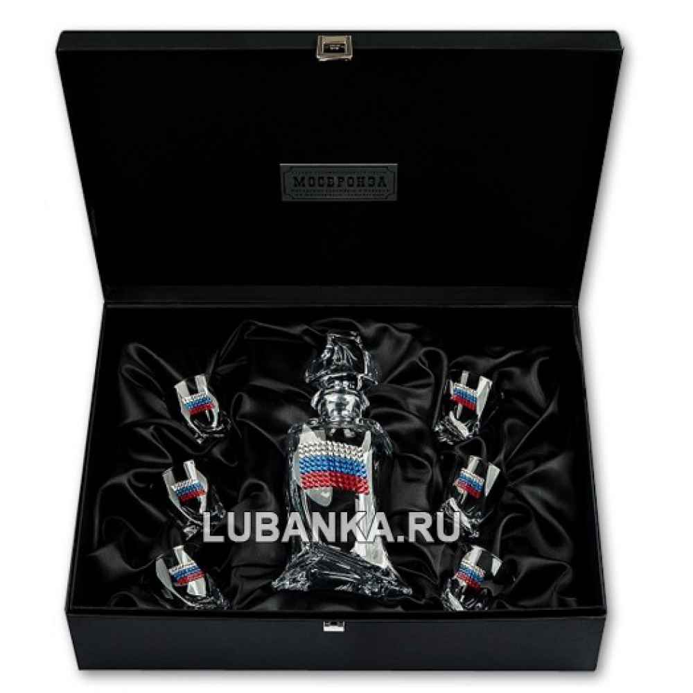 Набор для водки «Триколор» хрустальный