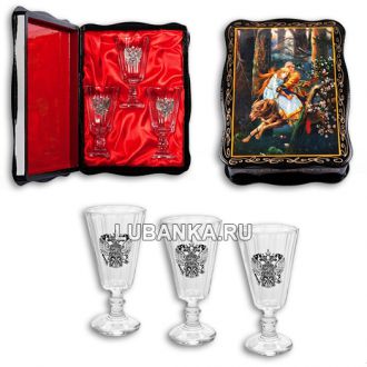 Хрустальные рюмки лафитники «Испокон Веков-2»