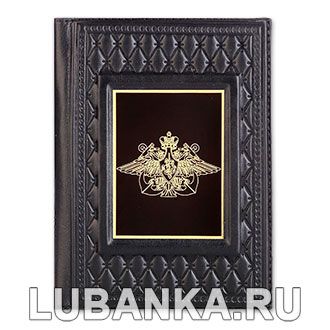 Обложка для паспорта «Военно-Морской флот», чёрная