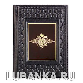 Обложка для паспорта «МВД», чёрная