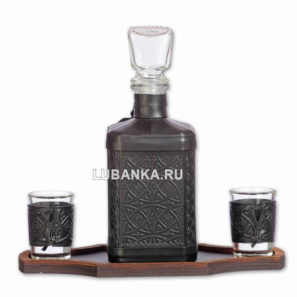 Набор для водки «Росгвардия» чёрный
