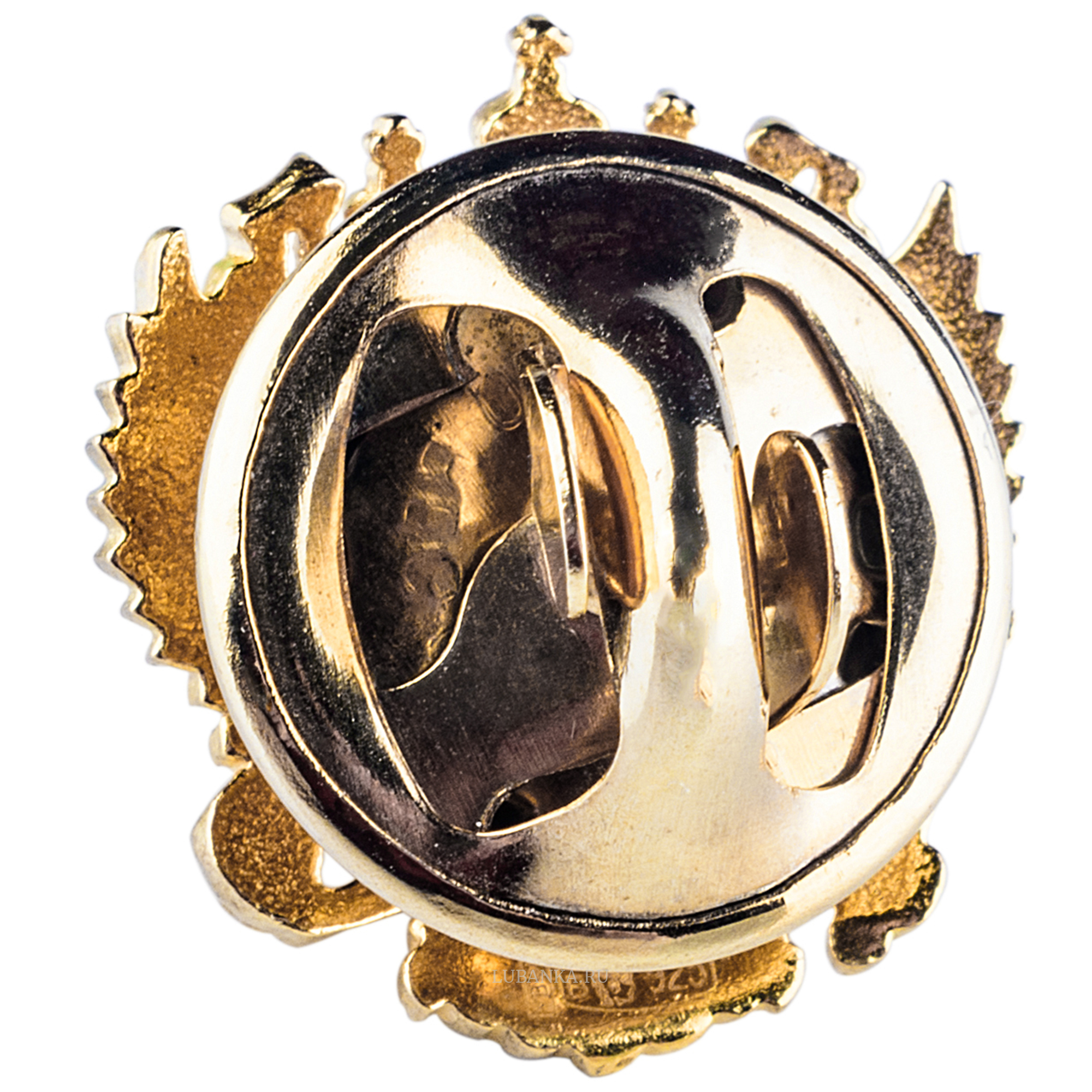 Значок Герб России серебро с позолотой