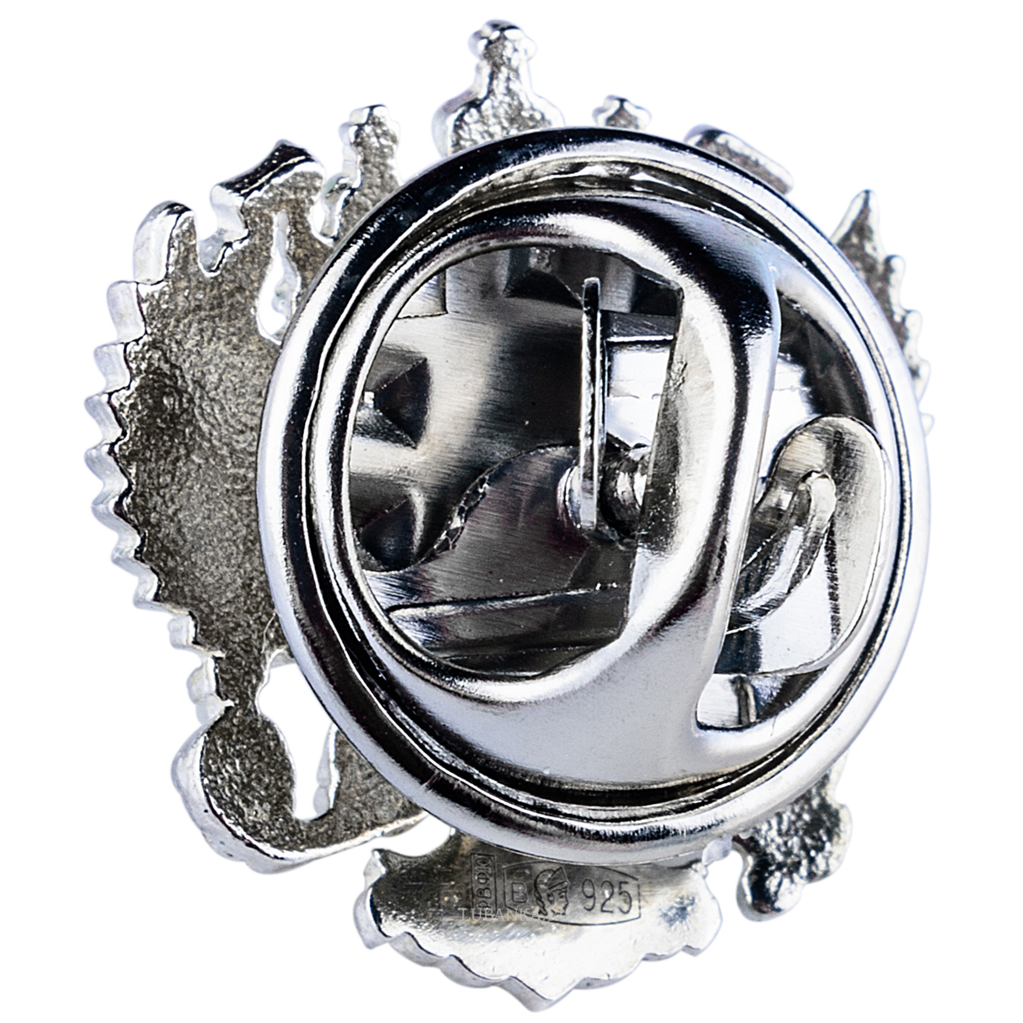 Значок Герб России серебро