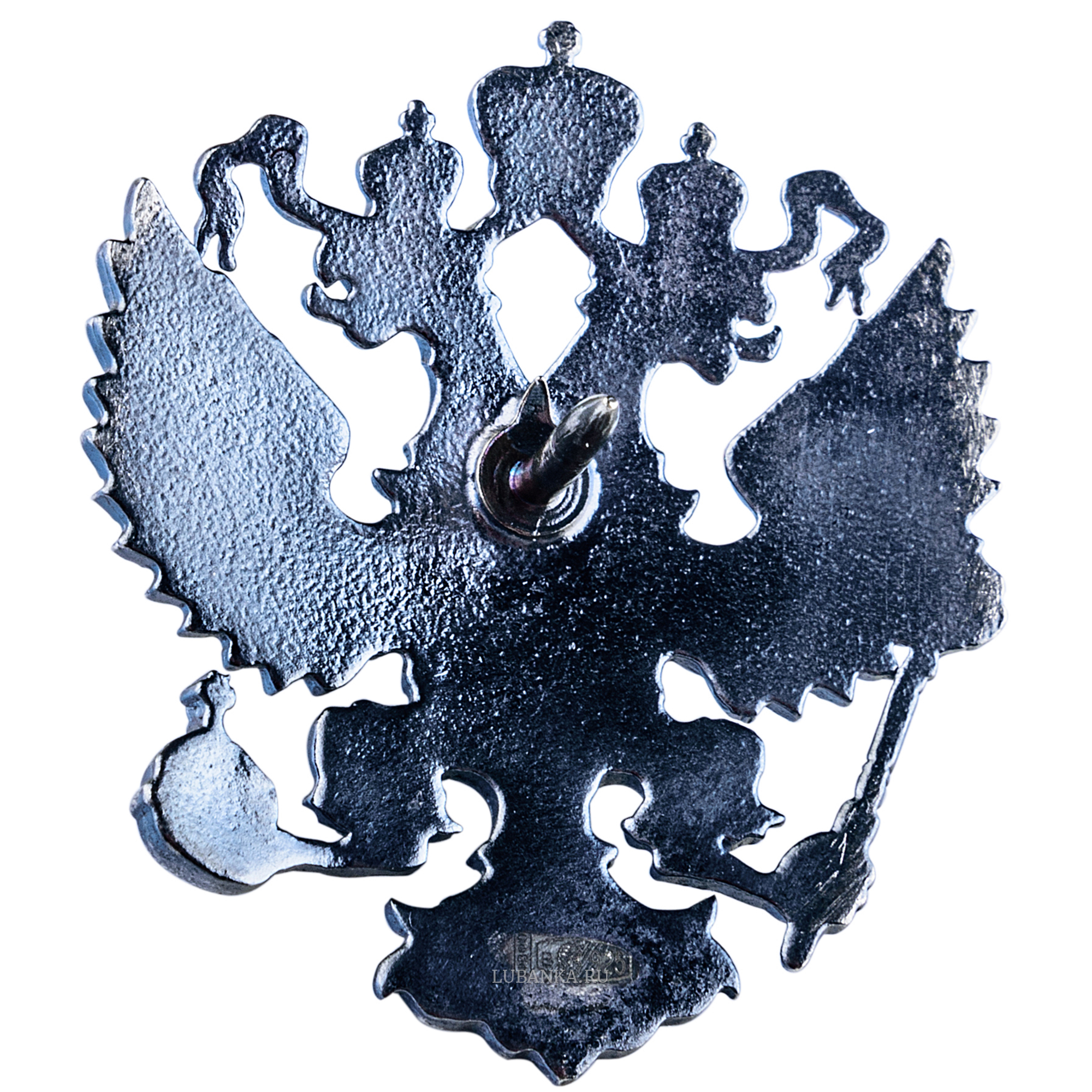 Значок Герб России серебро