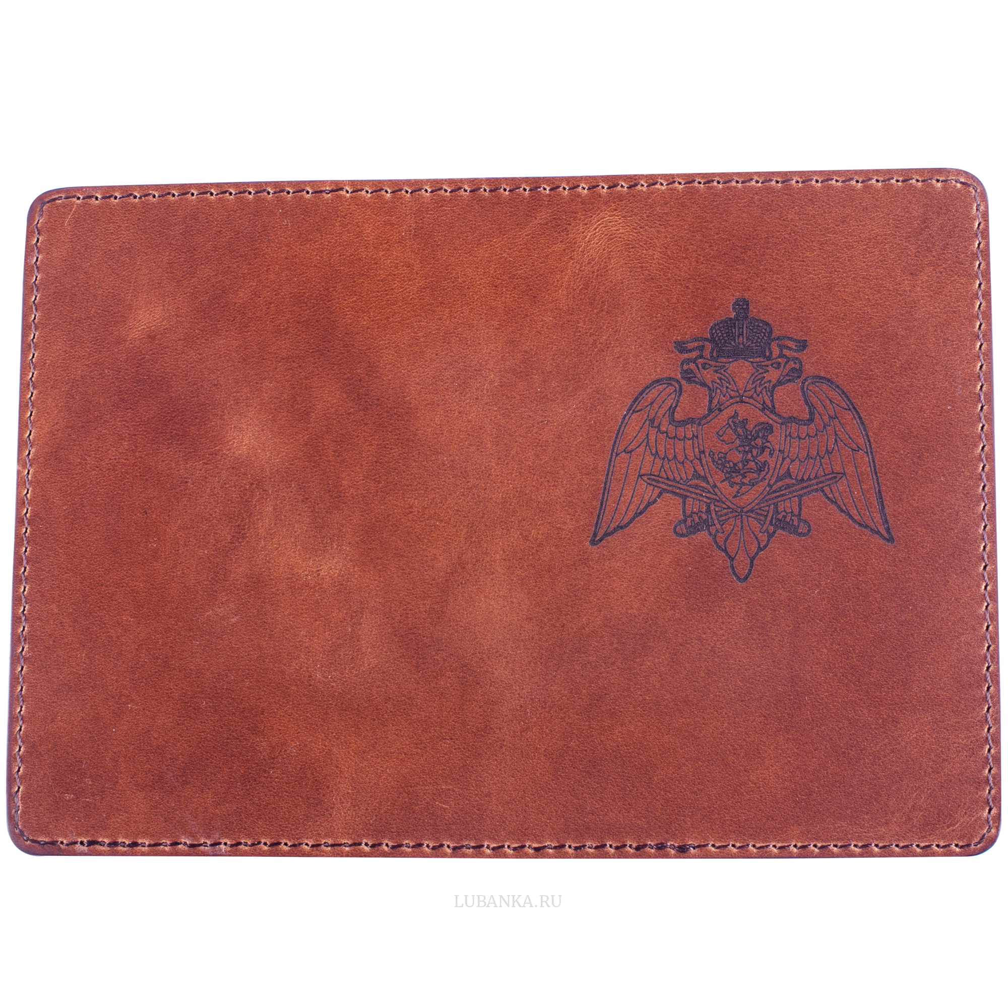 Обложка для паспорта Рос гвардия коричневая