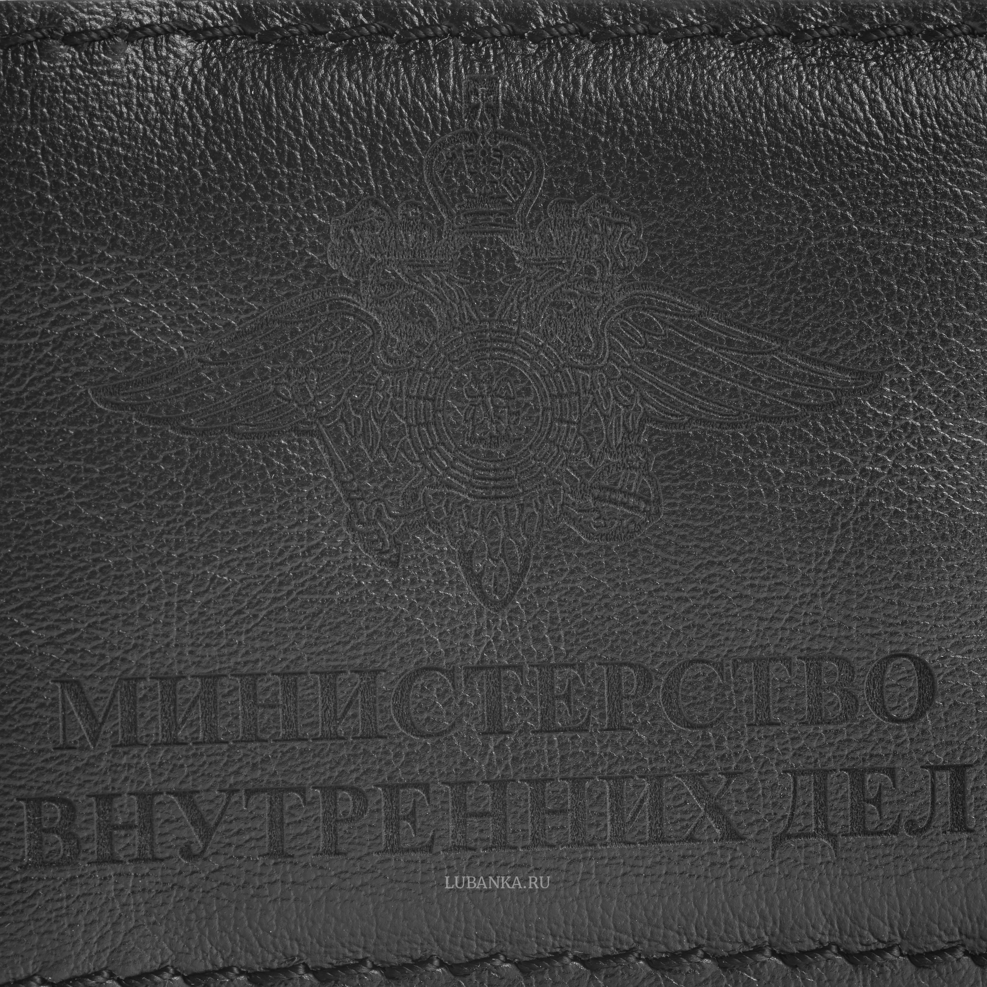 Обложка для удостоверения МВД черная