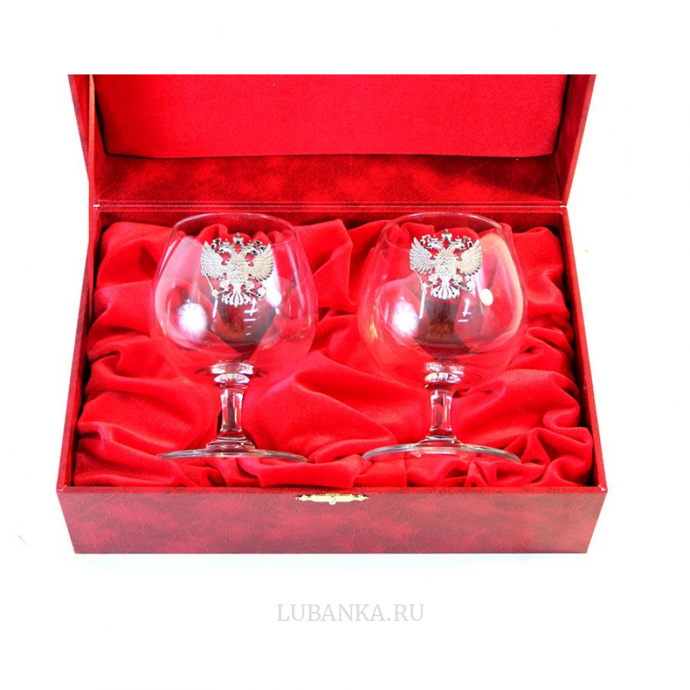 Бокалы для коньяка «Герб РФ»