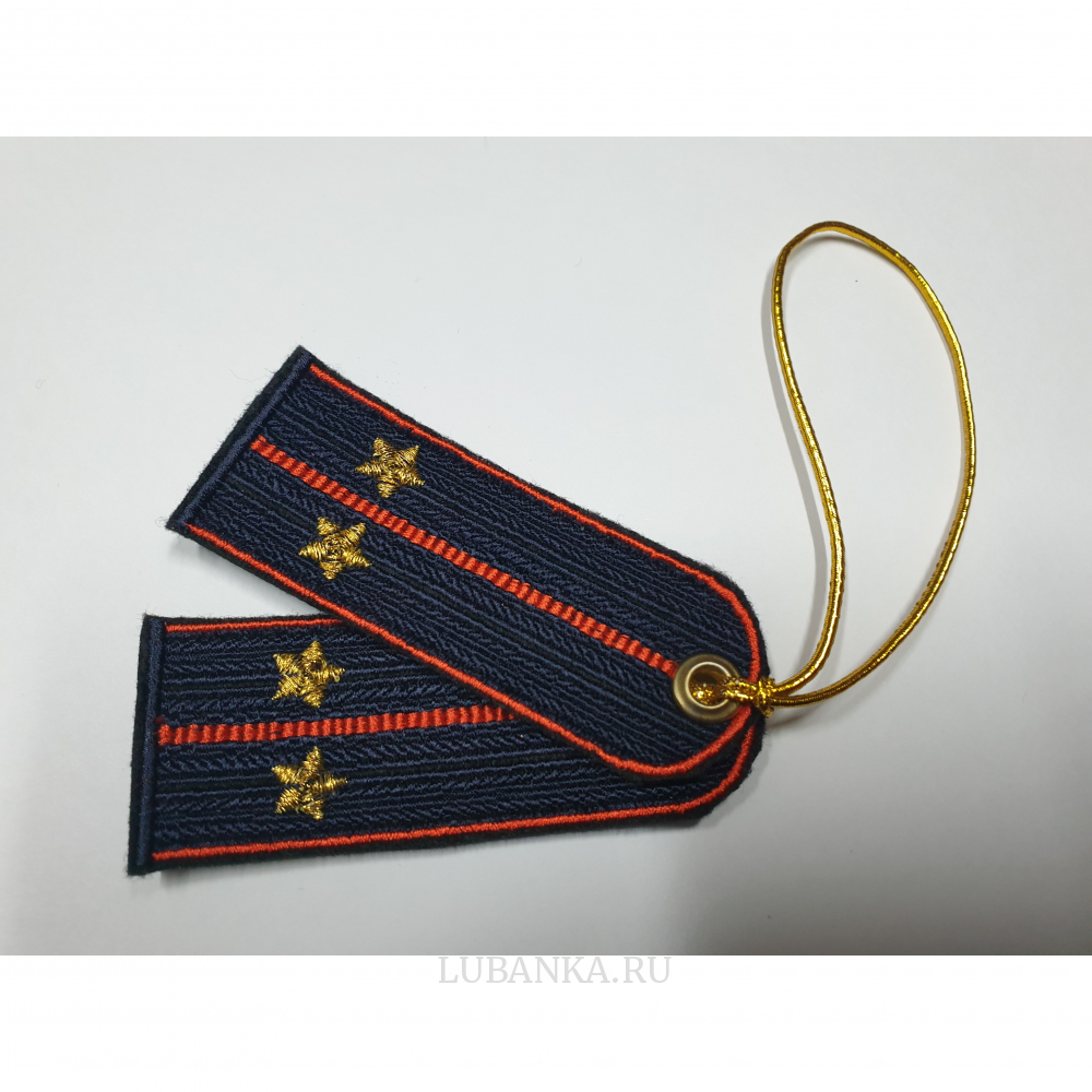 Брелок вышитый «Погон лейтенанта», полиция