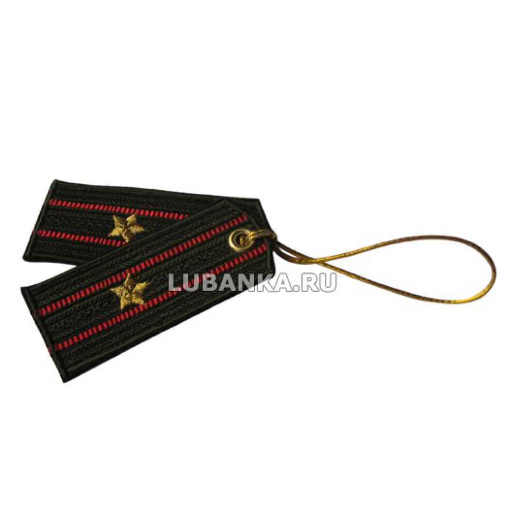 Брелок вышитый «Погон майора», общевойсковой