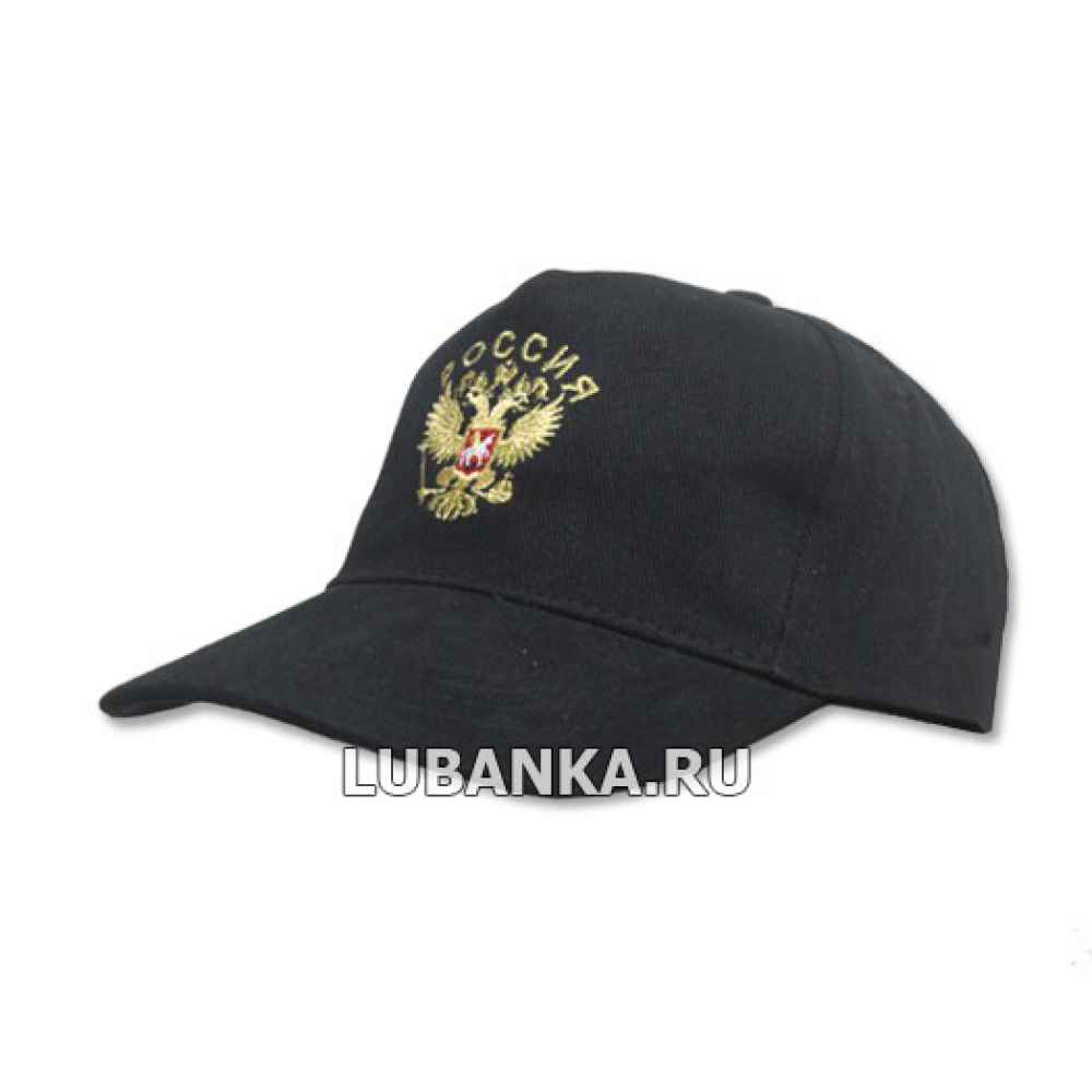 Бейсболка «Россия» черная