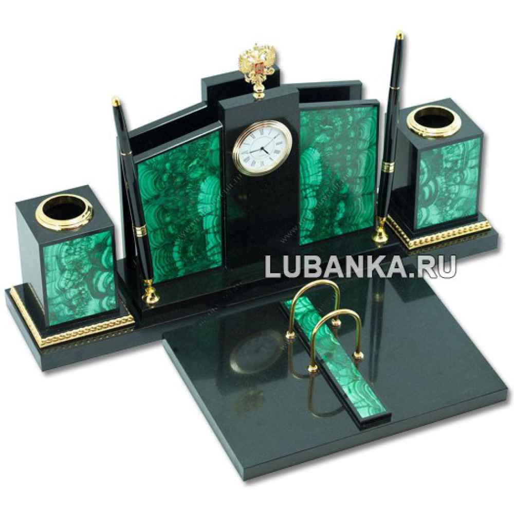 Настольный набор для руководителя «Герб» из камня