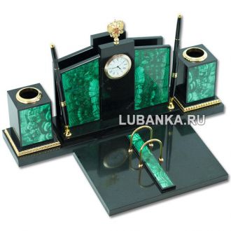 Настольный набор для руководителя «Герб» из камня
