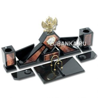 Настольный набор для руководителя «Герб» из камня