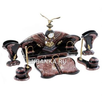 Настольный набор для руководителя «Орёл» из камня